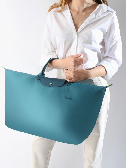 Longchamp Le pliage green Reistassen Blauw